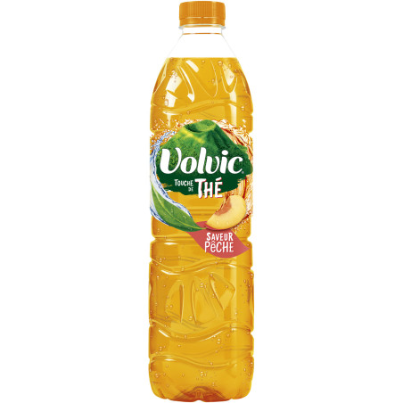 Eau Volvic touche de thé saveur pêche – 1.5L