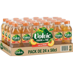 Volvic Touche de thé saveur pêche - 24*50cl