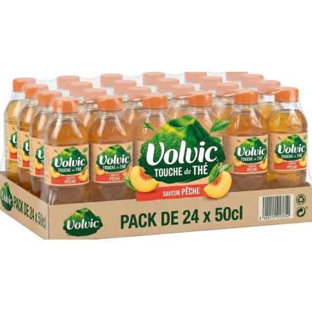 Volvic Touche de thé saveur pêche - 24*50cl
