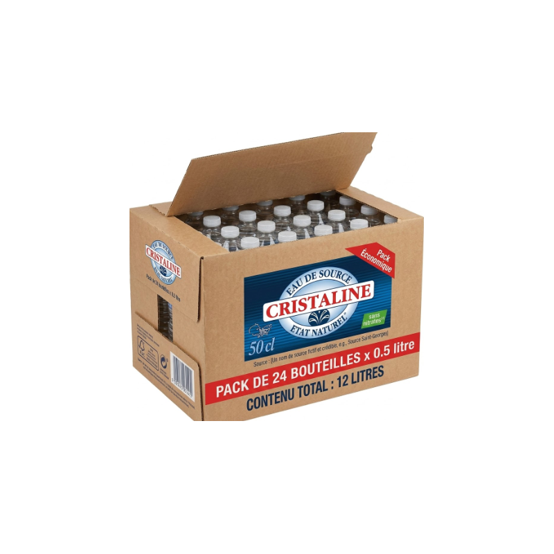 Eau Cristaline – Carton de 24x50 cl
